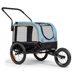 Cykeltrailer och barnvagn för hunden
